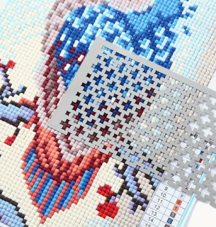 Preview: Diamond Painting Edelstahl-Diamantmalerei-Lineal